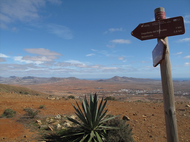 Panoramaweg oberhalb von Betancuria